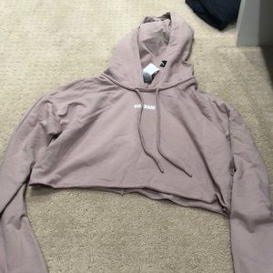 Gym shark crop sweatshirt